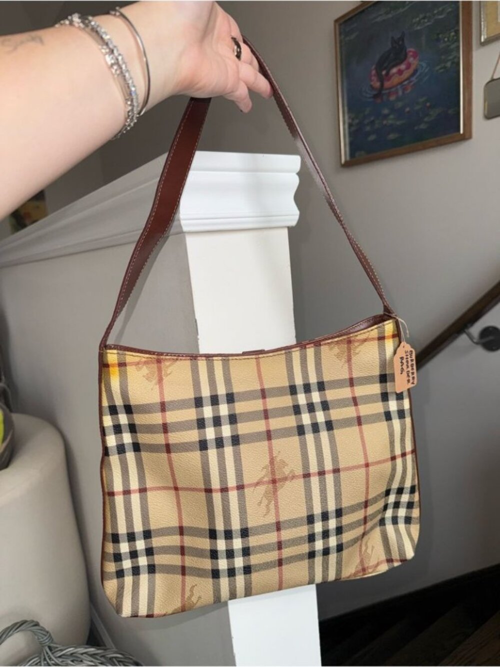 Burberry Vintage Nova Check Shoulder Bag - Picture 5 of 9